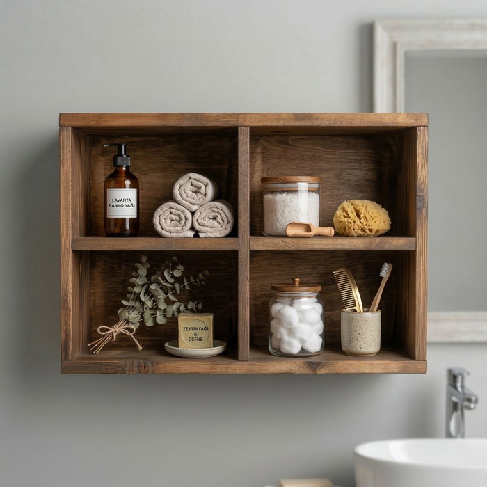 Hanah Home Raf307 Estantería Decorativa de Madera